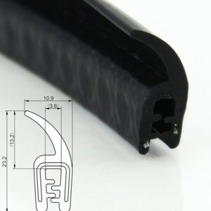 DTF3 SIL– U - профили за защита на ръбове с перо – диапазон на затягане 1 – 2,5 mm