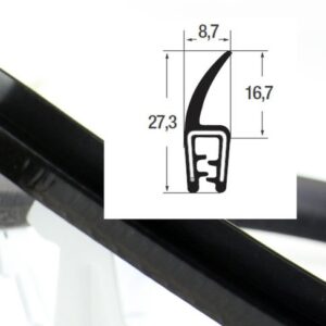 DTF4 – U - профили за защита на ръбове с перо – диапазон на затягане 1 – 3 mm