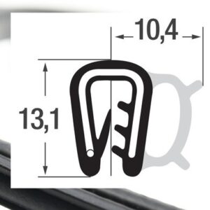 DTS10 - EPDM уплътнение отстрани - диапазон на затягане до 2 mm