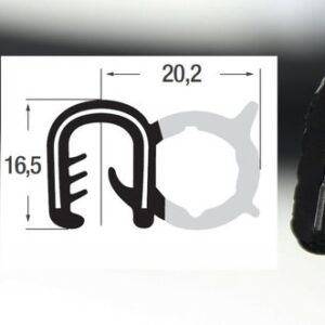 DTS22 - EPDM уплътнение отстрани - диапазон на затягане от 5 - 6 mm