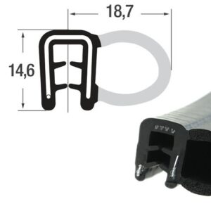 DTS26 - EPDM уплътнение отстрани - диапазон на затягане 1,5 - 3 mm