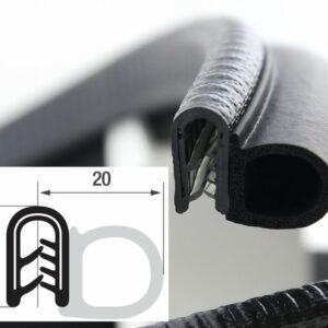 DTS29 - PVC/EPDM уплътнение отстрани - диапазон на затягане от 1 - 4 mm