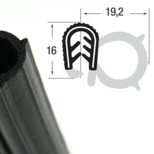 DTS31 - EPDM уплътнение отстрани - диапазон на затягане от 2 - 4 mm