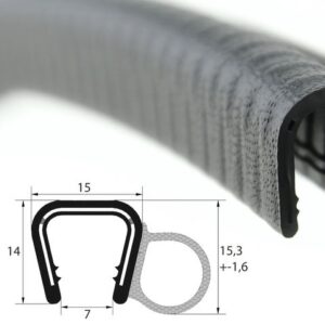 DTS42 - PVC/EPDM уплътнение отстрани - диапазон на затягане от 6 - 8 mm